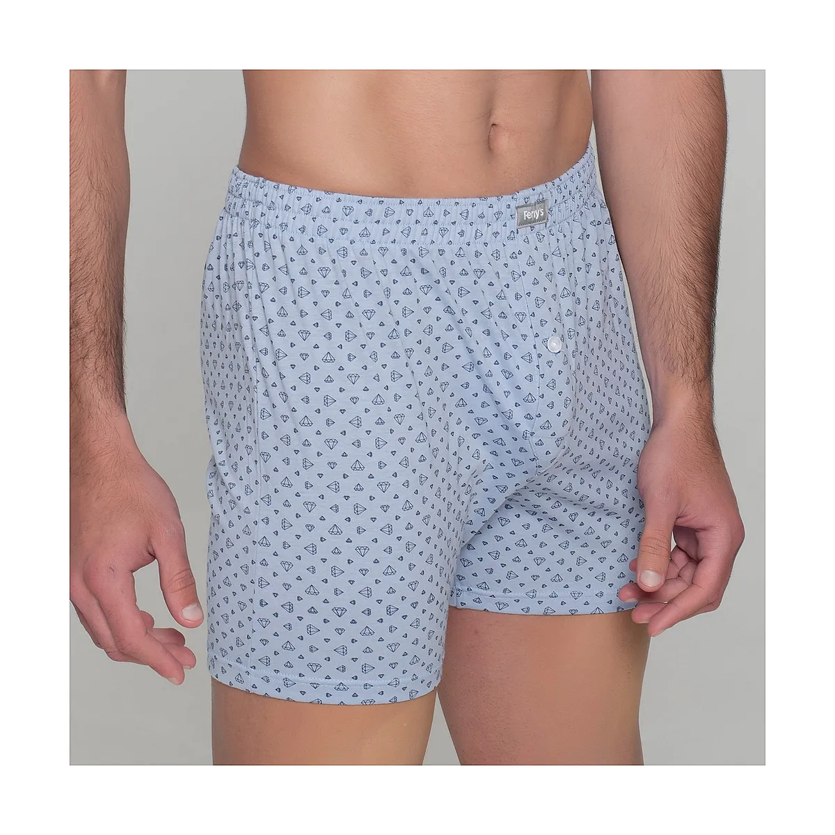 411 PACK 2 BLUE PRINTED BOXERS
