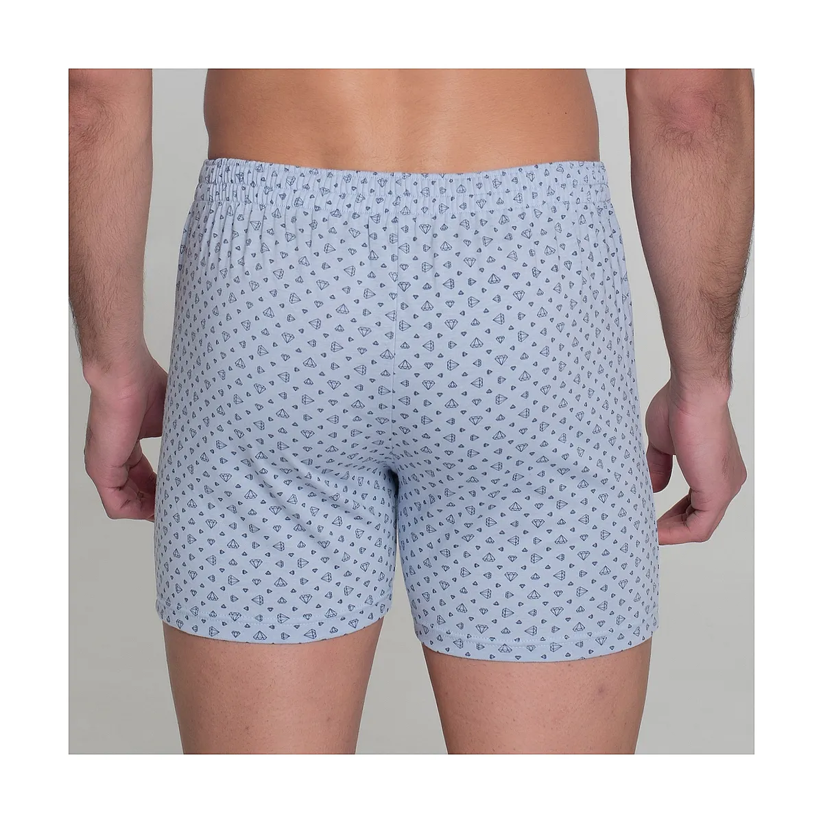 411 PACK 2 BLUE PRINTED BOXERS