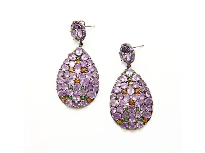 Autre Marque MAISON DES TRESORS Pendientes Plata 