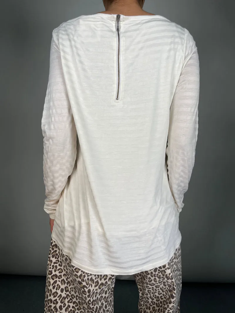 BANANA REPUBLIC Polera Rayas Viscosa