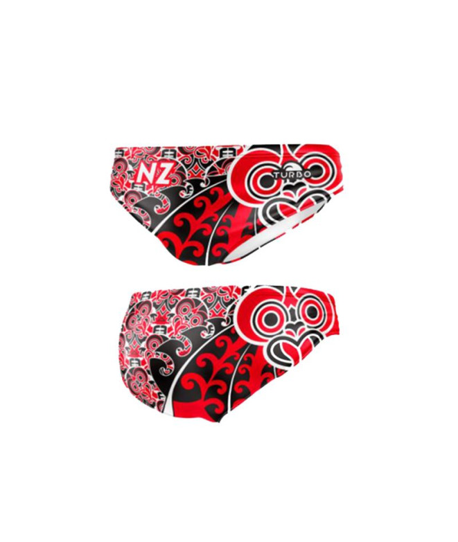 Bañador de Waterpolo Turbo New Zealand 2023 Rojo Hombre