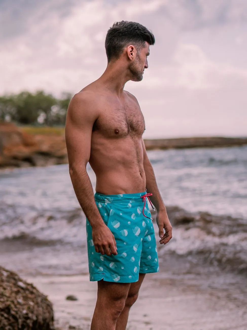 Bañador hombre verde turquesa – Turttle