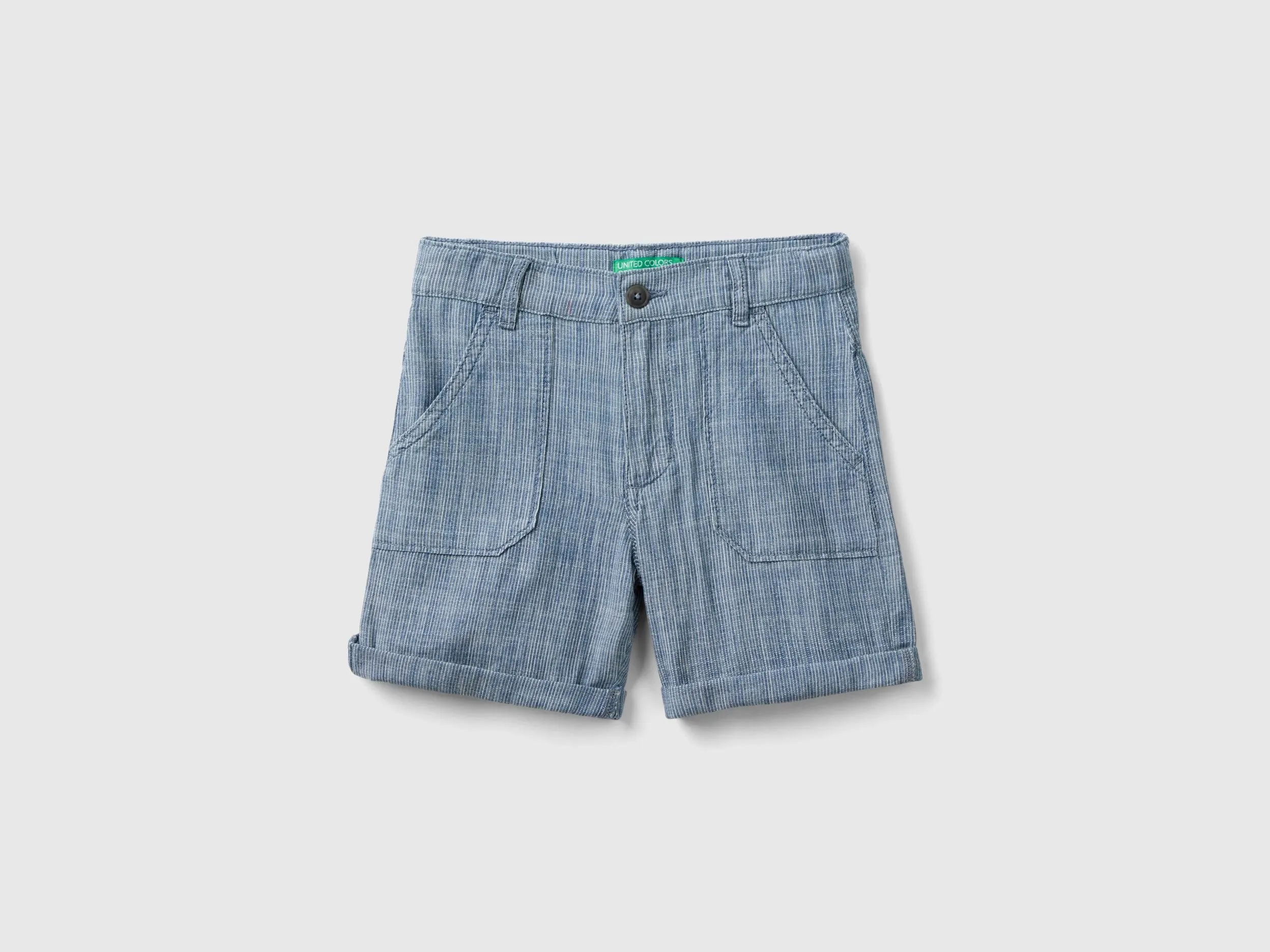 Bermudas de rayas de cambray