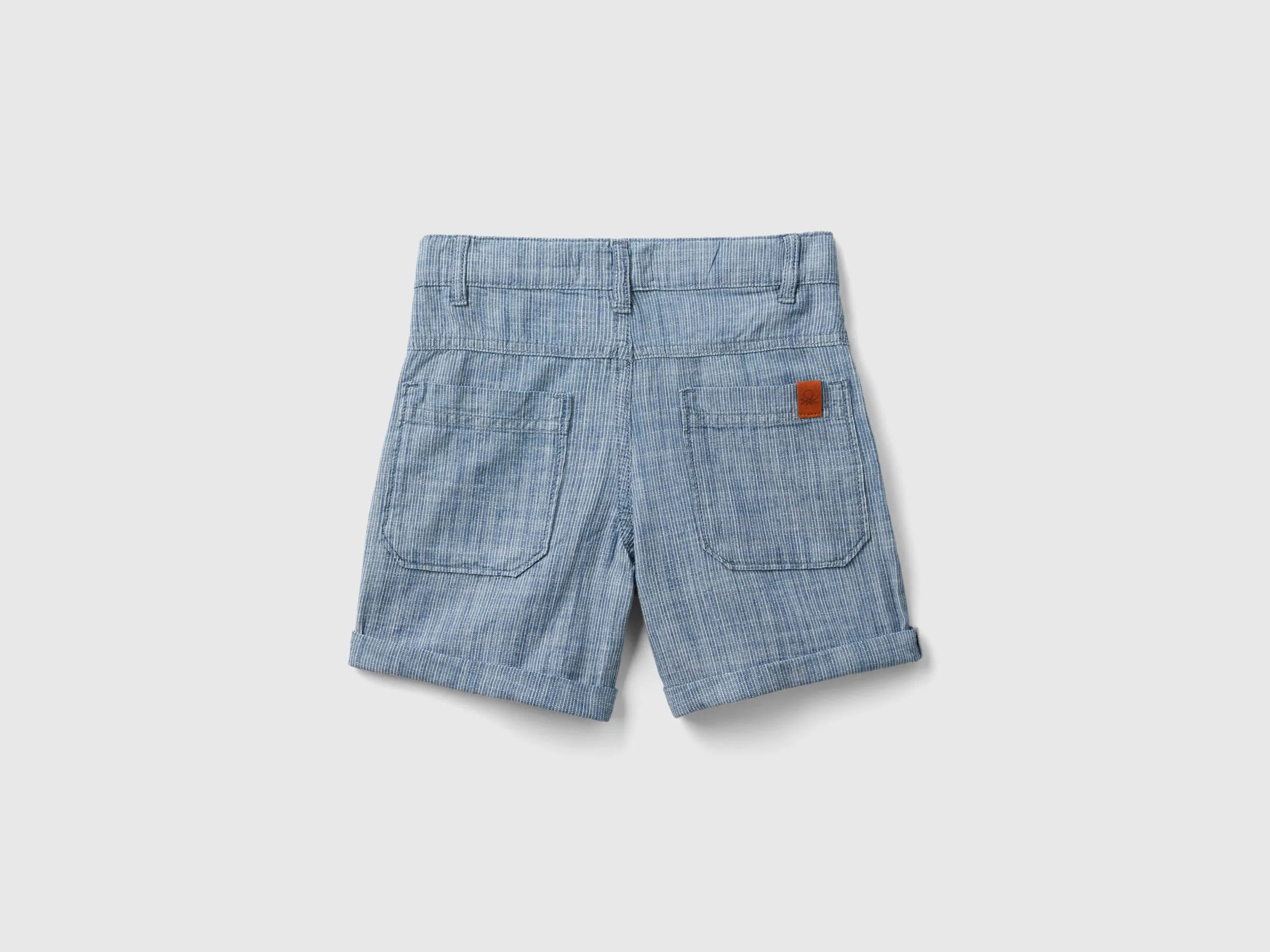 Bermudas de rayas de cambray