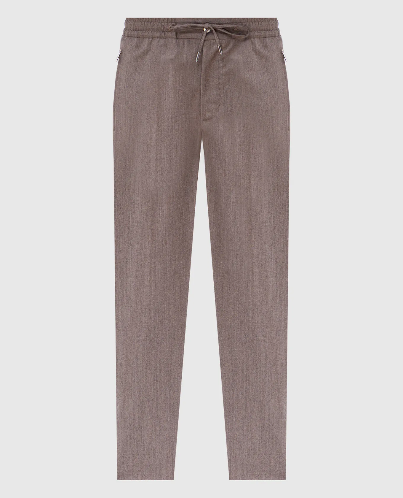 Bertolo Cashmere Beige pants made of wool and cashmere