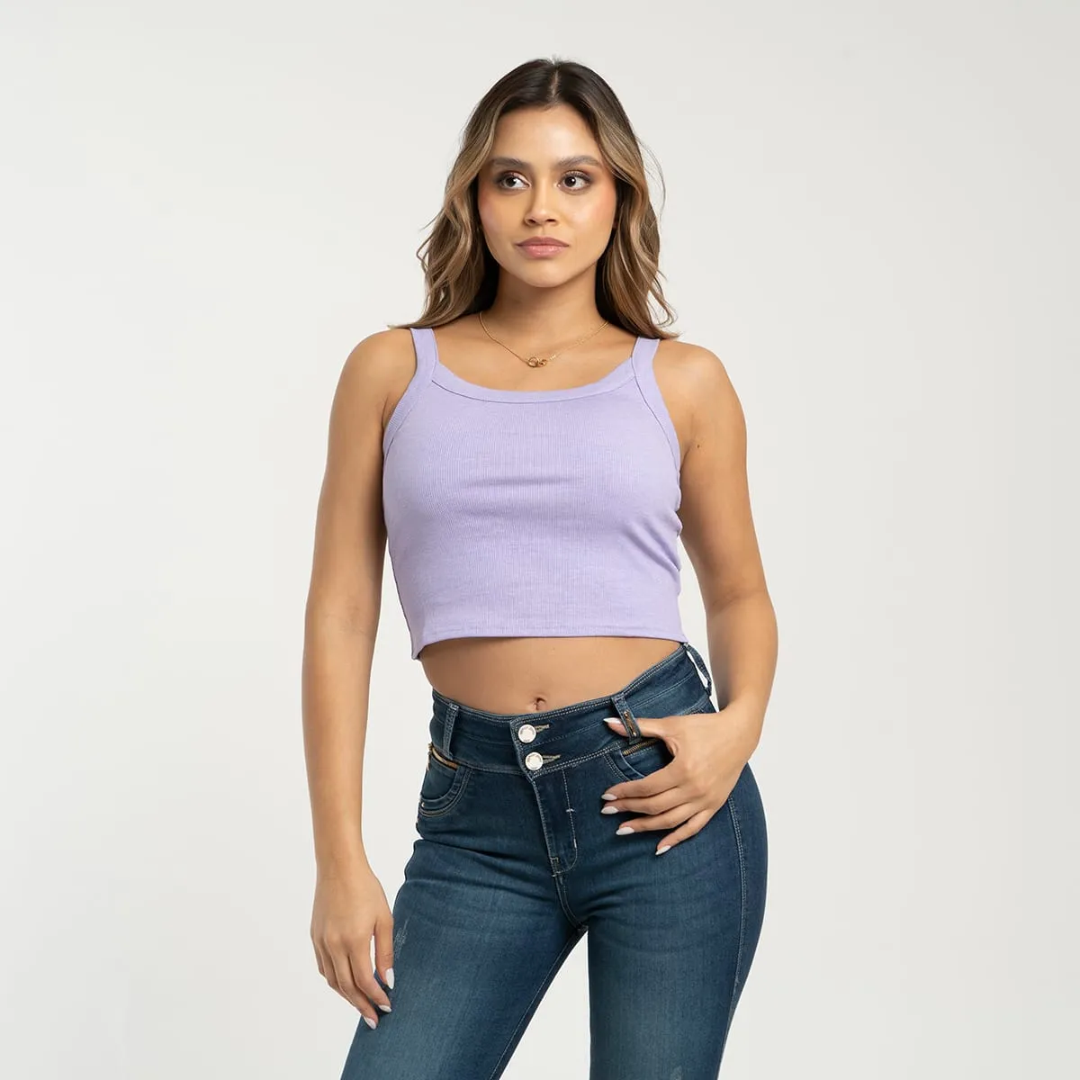Blusa Crop Manga Sisa Bombom
