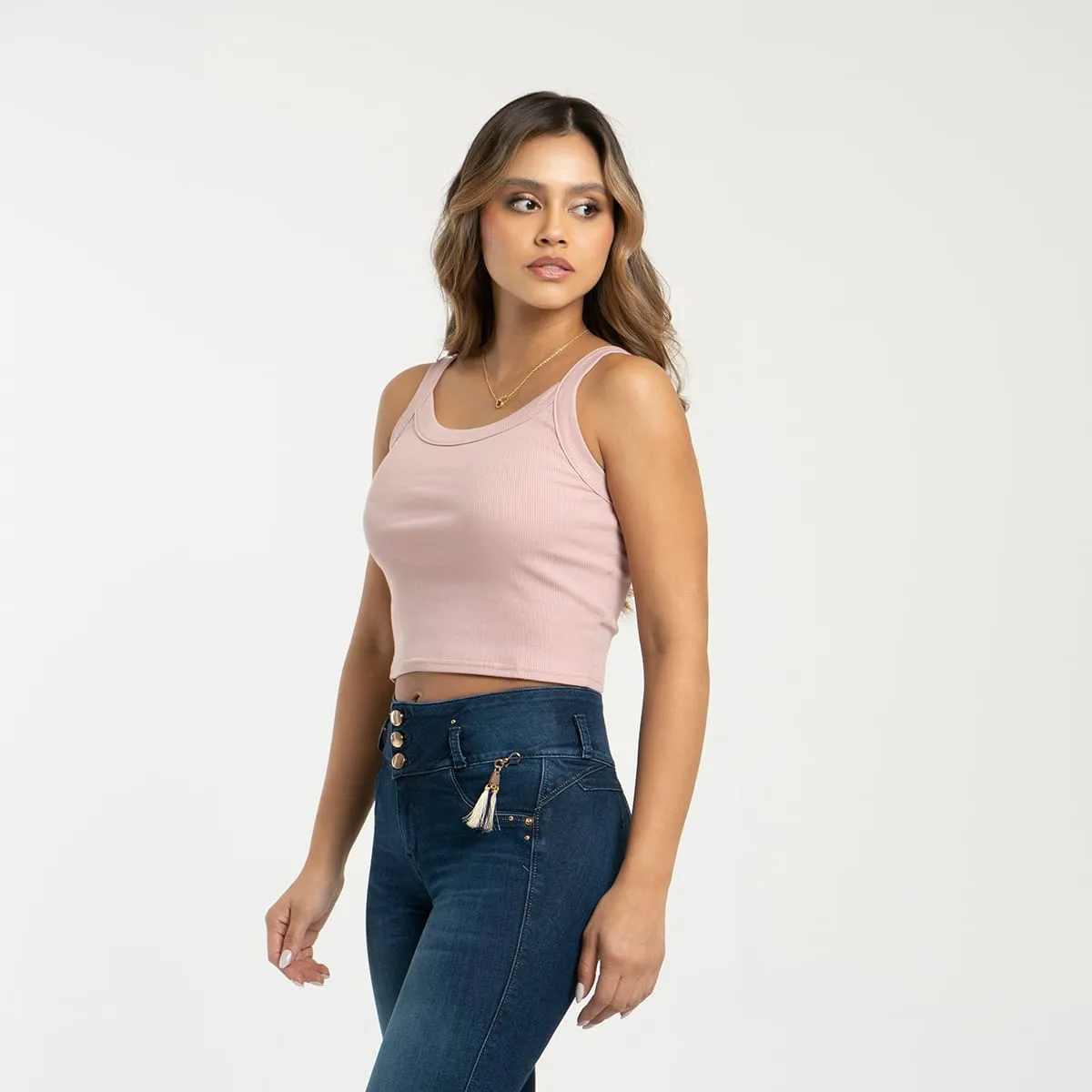 Blusa Crop Manga Sisa Bombom