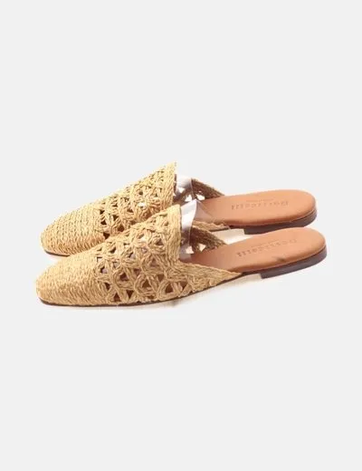 Botticelli Babucha rafia beige