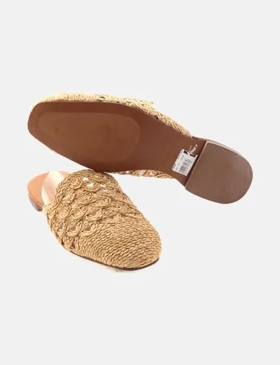 Botticelli Babucha rafia beige