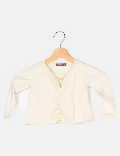 BOUT´CHOU Chaqueta de punto blanca