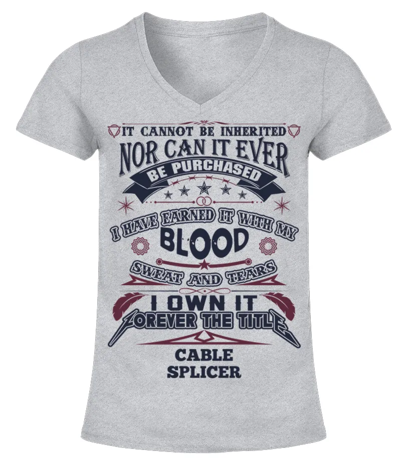 CABLE SPLICER Camiseta cuello pico Mujer