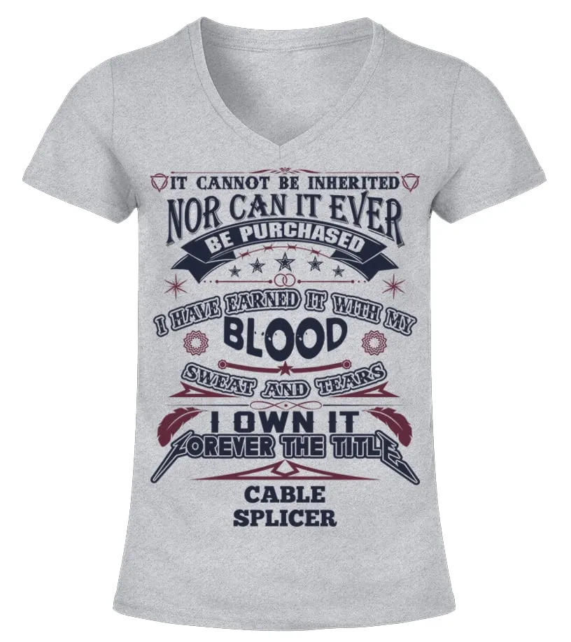CABLE SPLICER Camiseta cuello pico Mujer