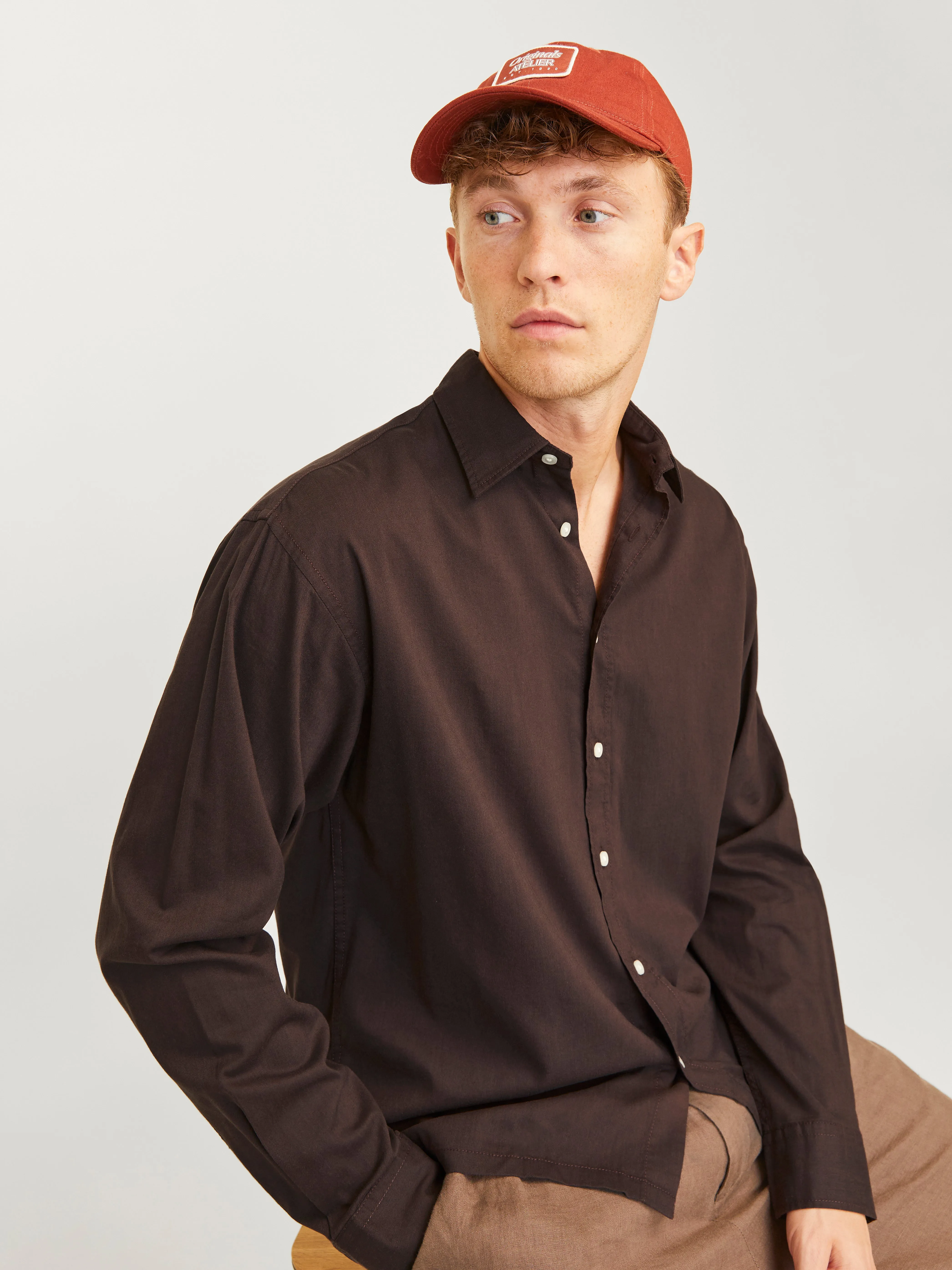 Camisa Corte relaxed | Marrón oscuro | Jack & Jones®
