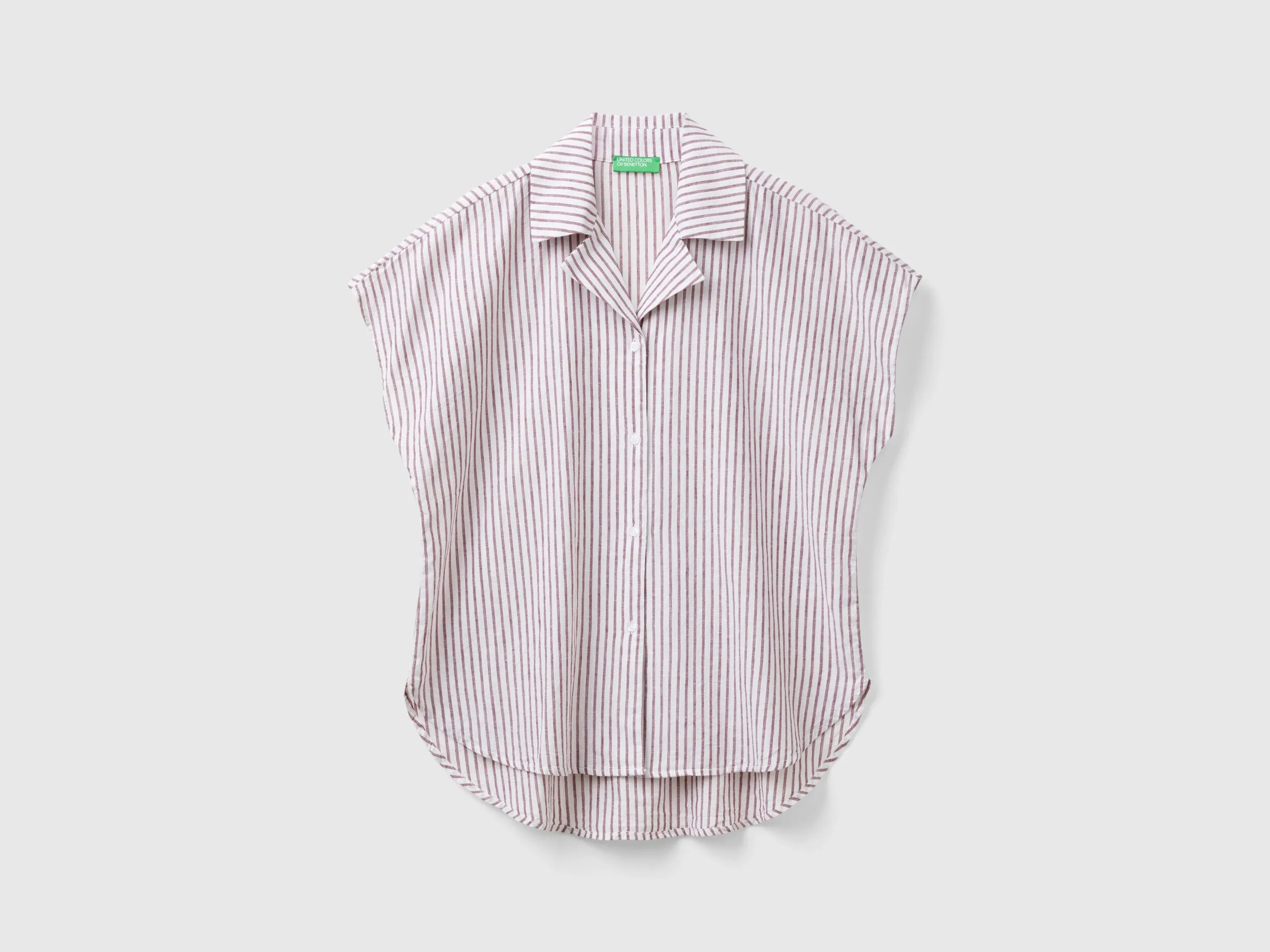 Camisa de manga corta de rayas