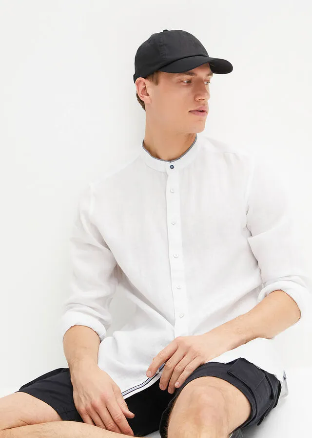 Camisa de manga larga Blanco