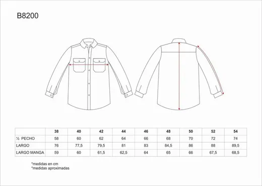 Camisa manga larga 100% Algodón Azulina