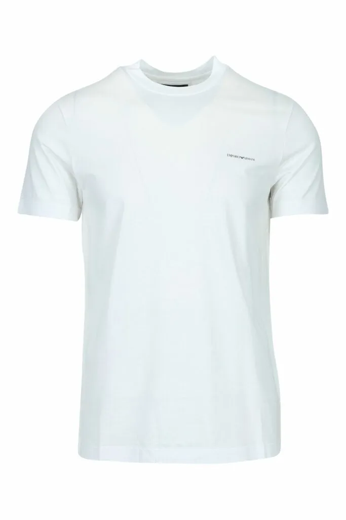 Camiseta blanca con minilogo 