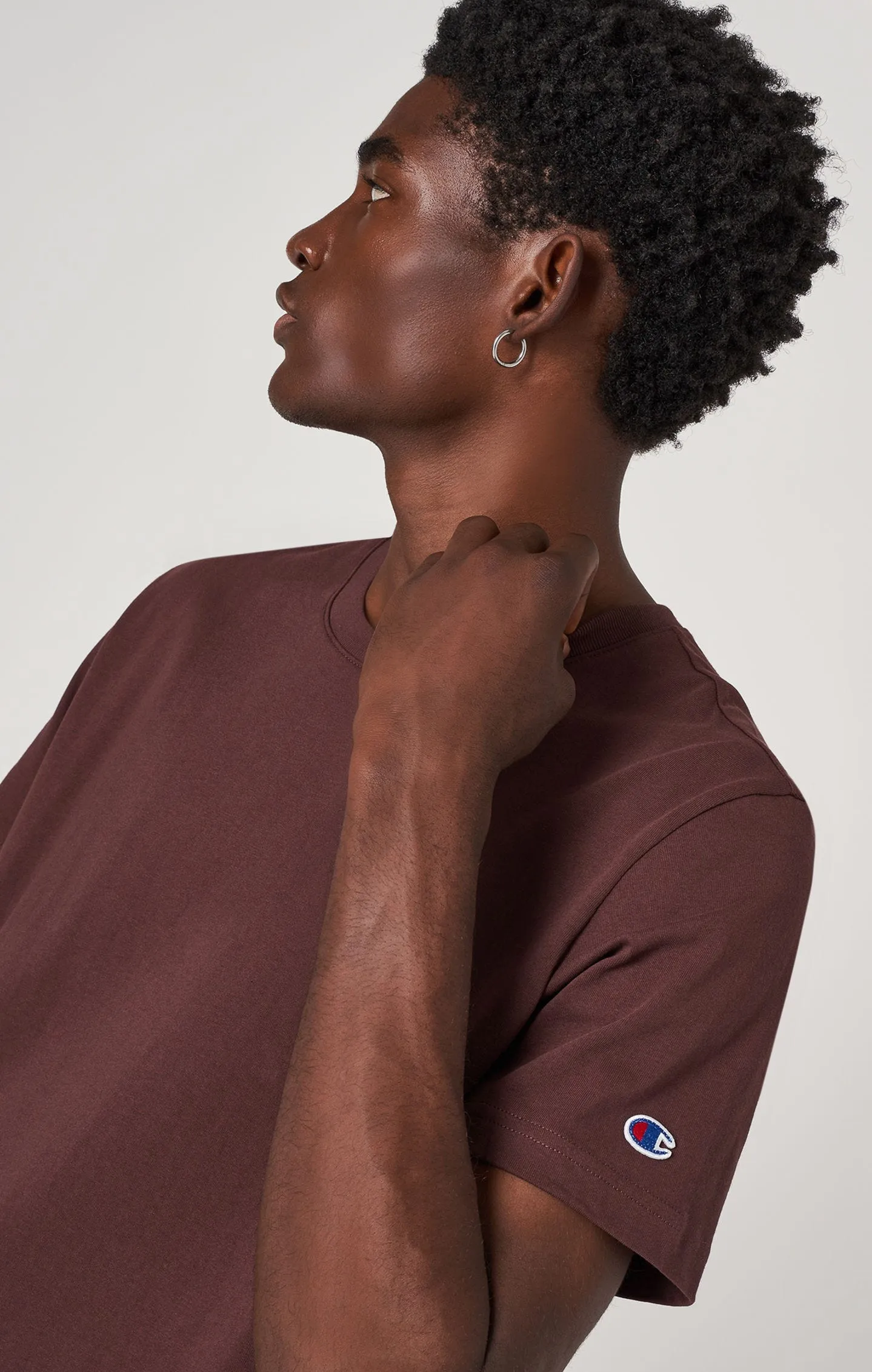 Camiseta de cuello redondo Reverse Weave