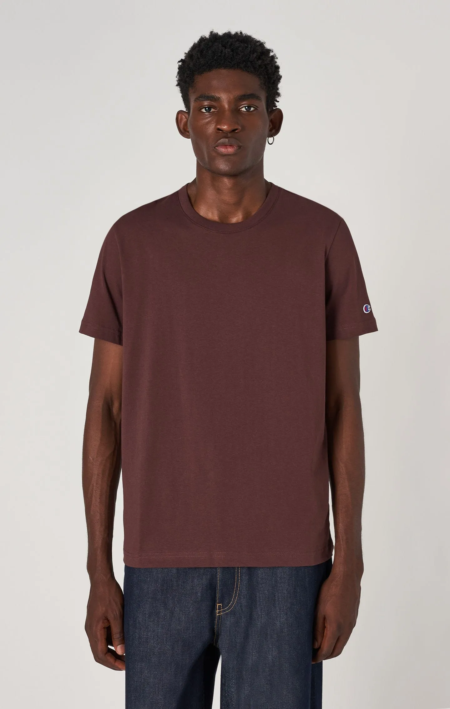 Camiseta de cuello redondo Reverse Weave