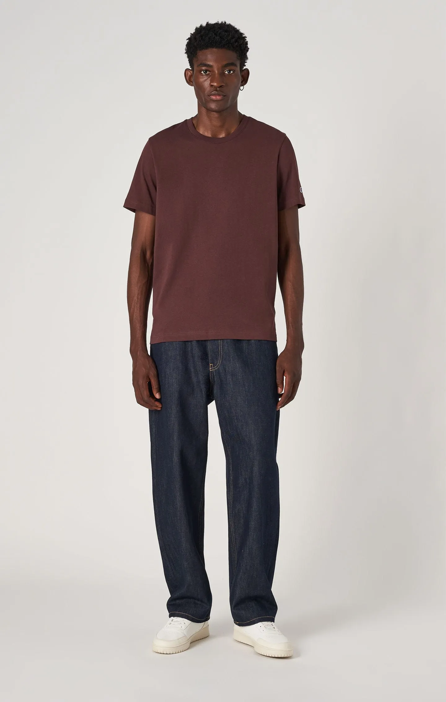 Camiseta de cuello redondo Reverse Weave