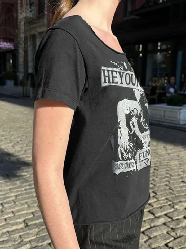 Camiseta de manga corta de calle