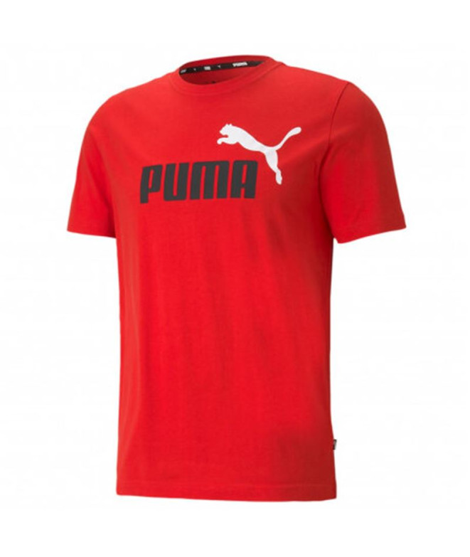 Camiseta de manga corta Puma Essentials+ 2 Col Logo M Red