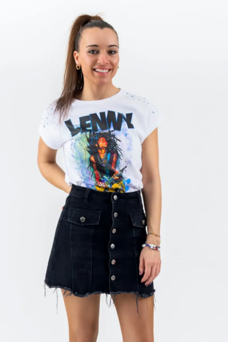 Camiseta de mujer LENNY blanca