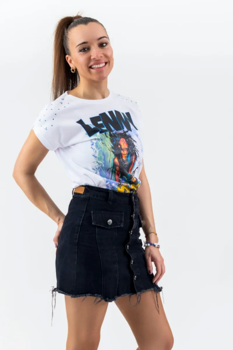 Camiseta de mujer LENNY blanca