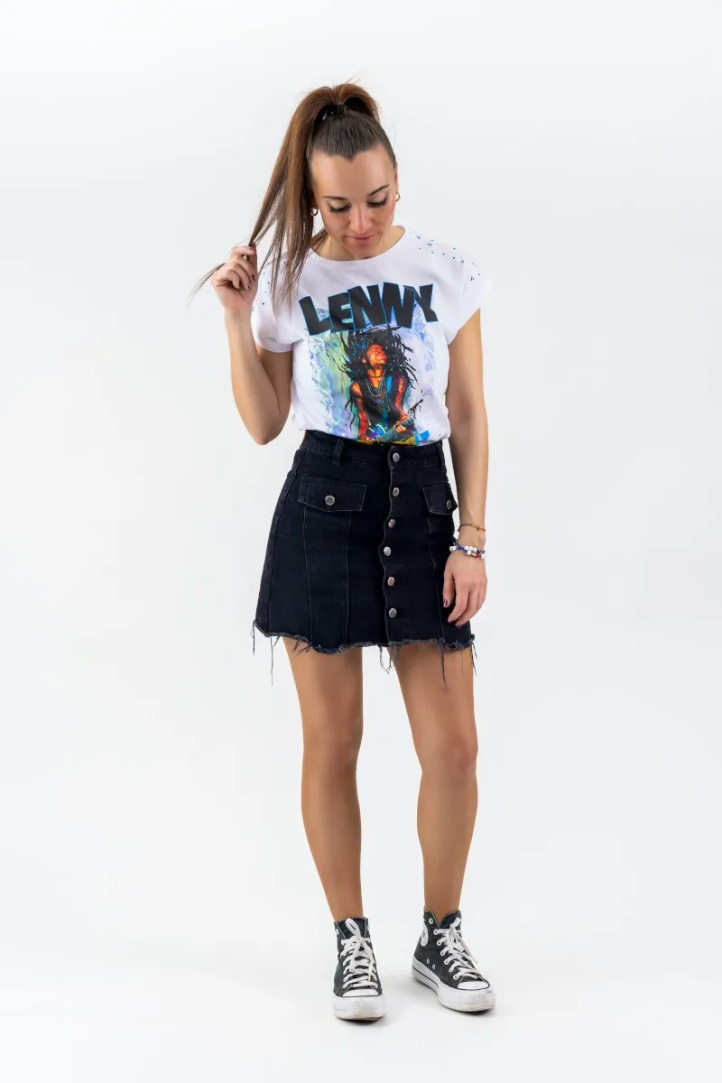 Camiseta de mujer LENNY blanca