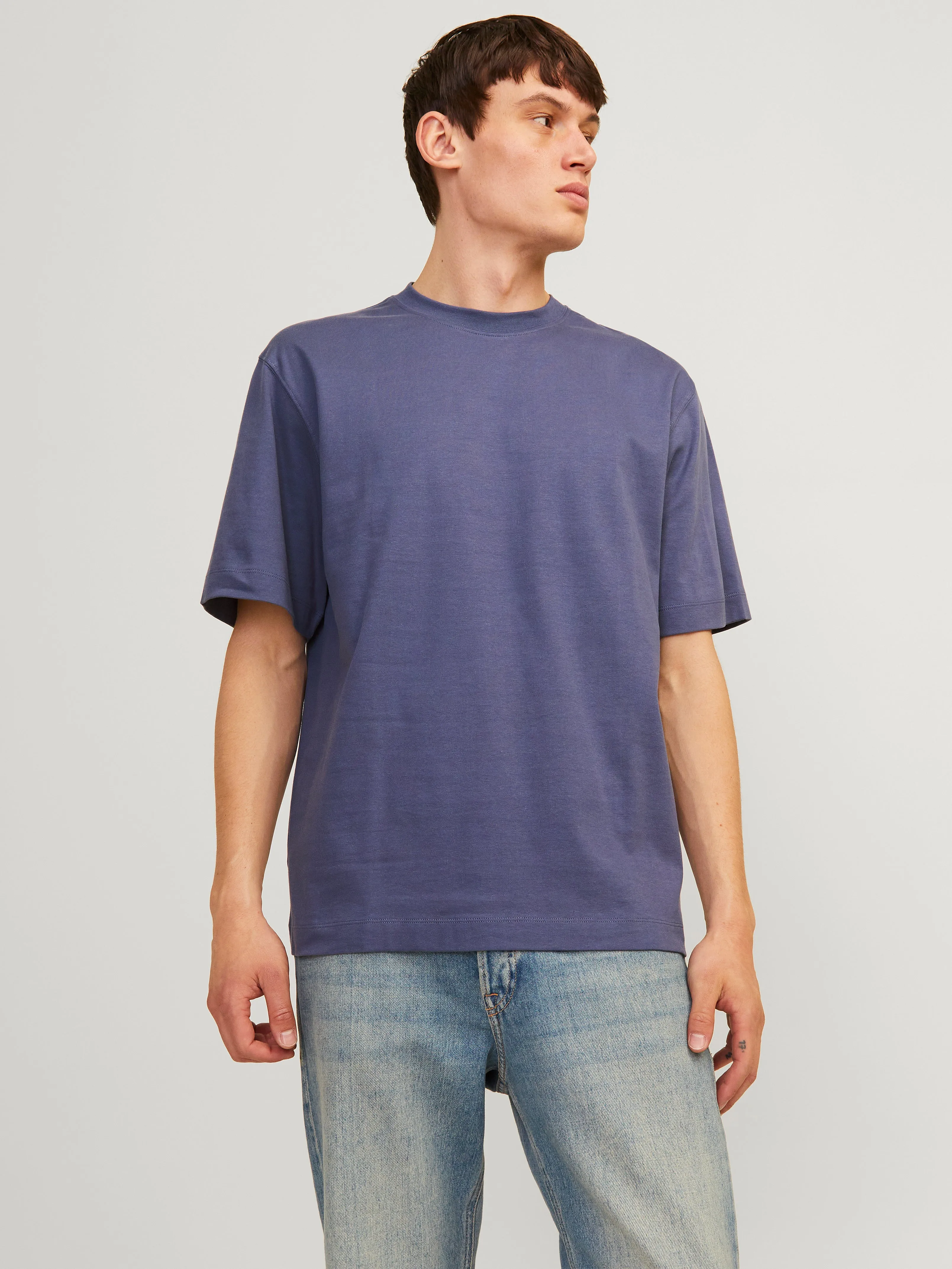 Camiseta Liso Cuello redondo | Azul oscuro | Jack & Jones®
