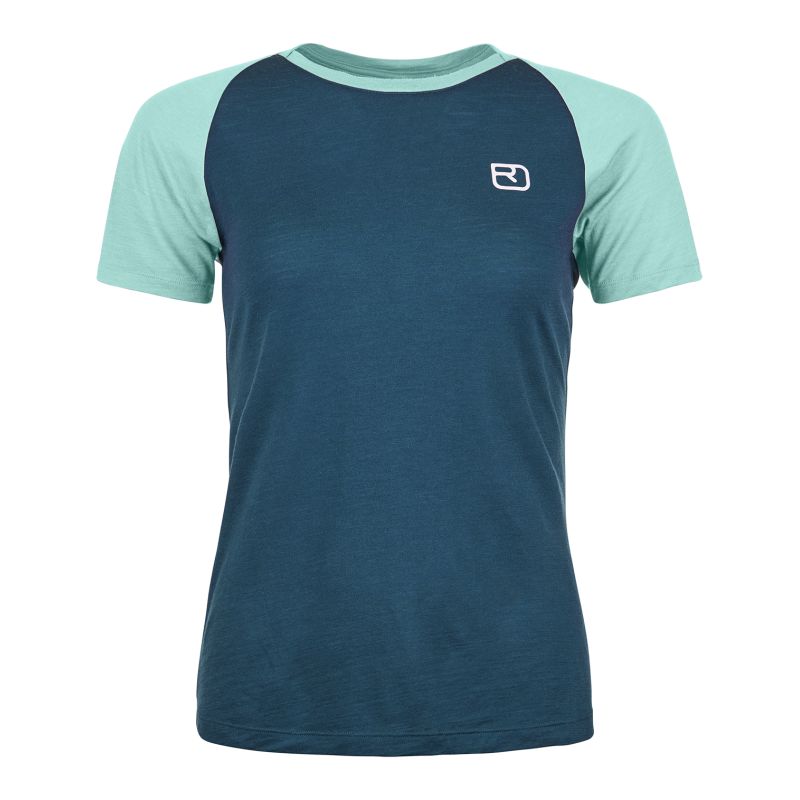 Camiseta mujer Ortovox 120 Tec fast mountain TS W (azul petróleo)