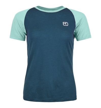 Camiseta mujer Ortovox 120 Tec fast mountain TS W (azul petróleo)