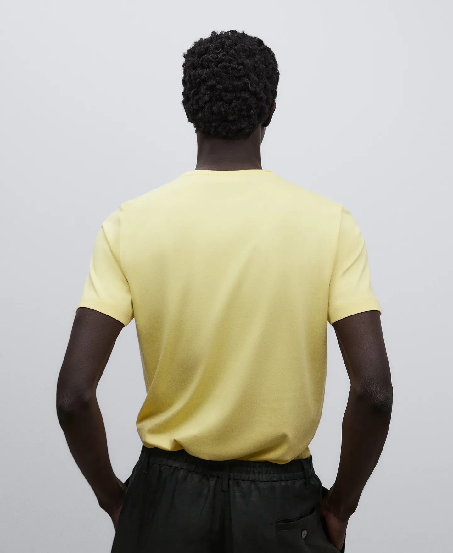 Camiseta regular fit en algodón hombre