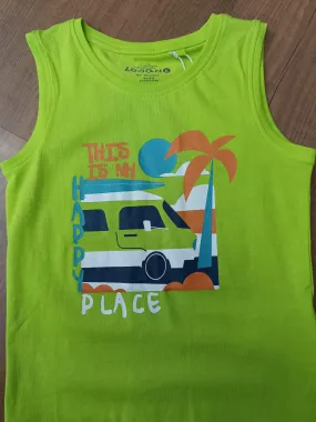 Camiseta Sin Mangas Fluor Niño Losan