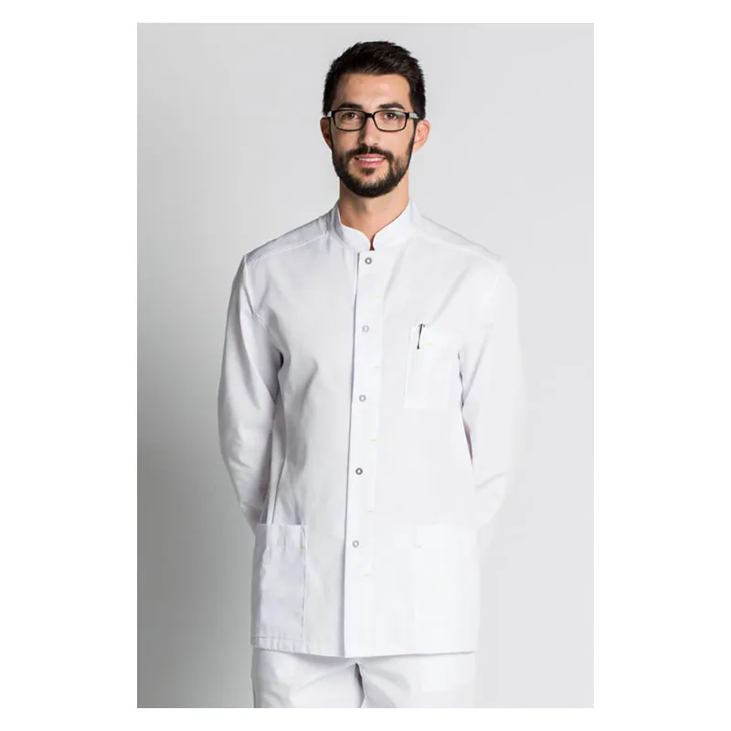 CHAQUETA BLANCA CABALLERO PESPUNTE PISTACHO  OFERTA