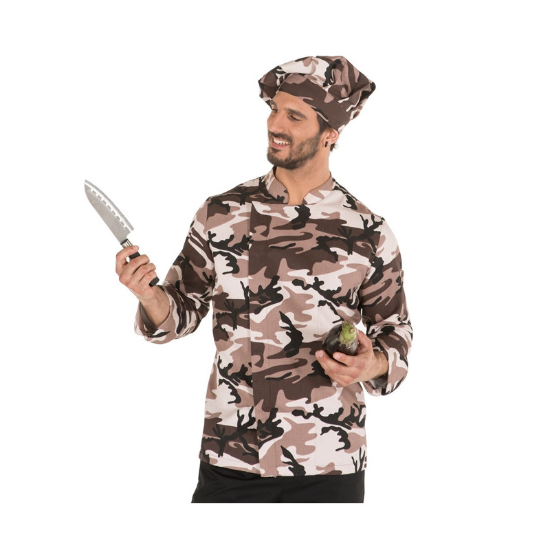 Chaqueta cocina unisex Goya estampado camuflaje - Gary's