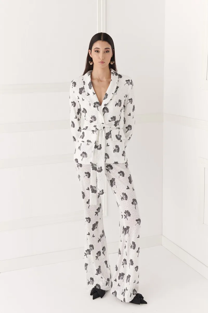 Chaqueta lentejuelas blanca Ivy