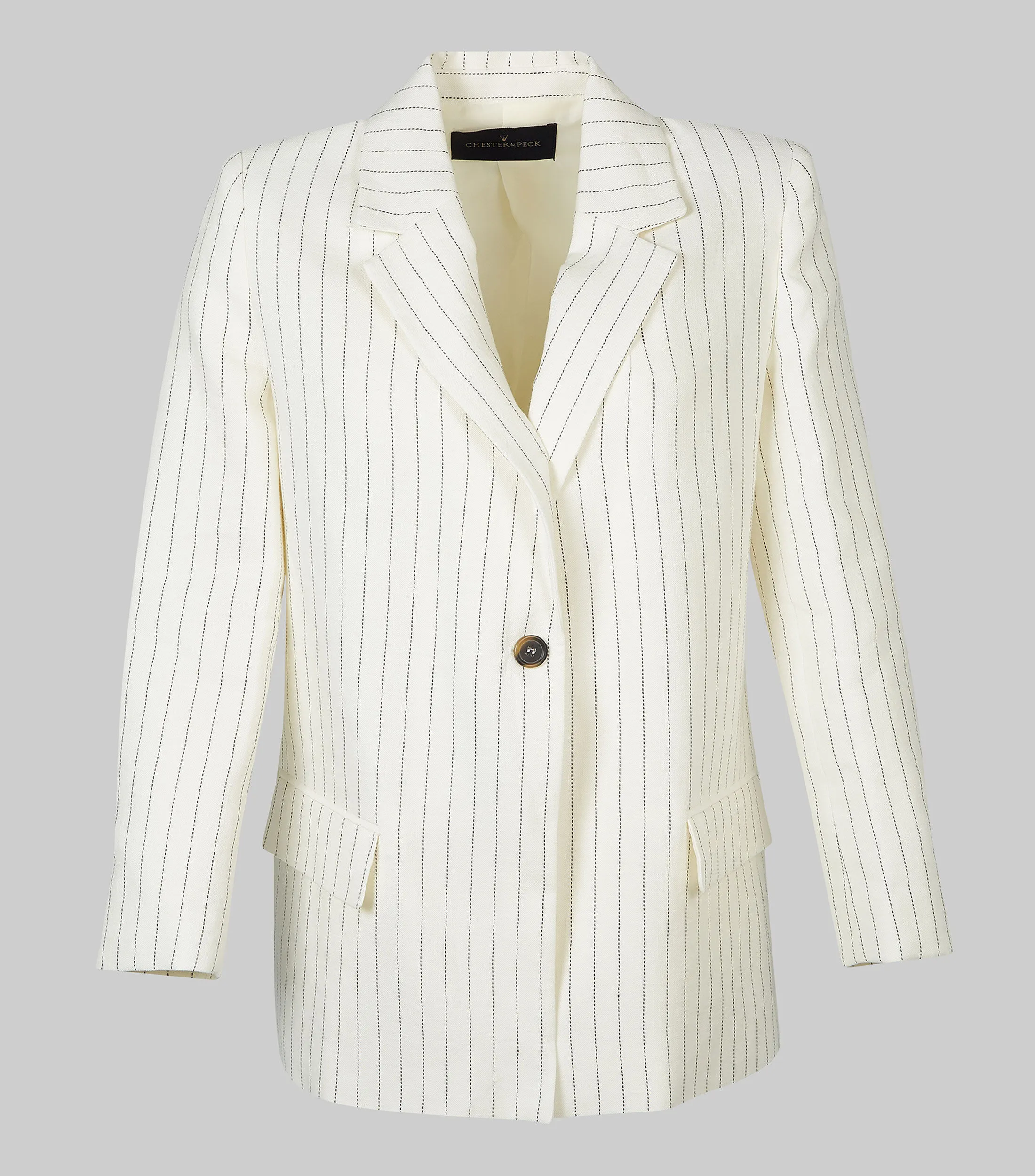 Chester & Peck Saco con rayas Mujer