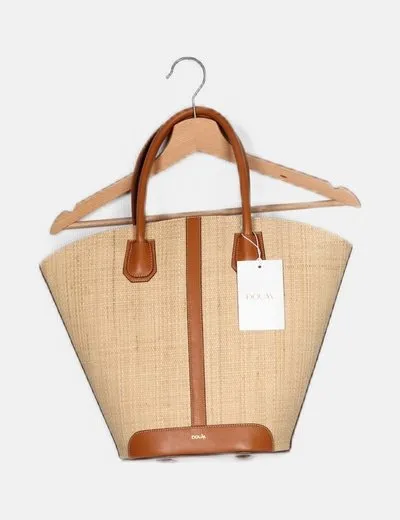 DOUM Bolso beige combinado