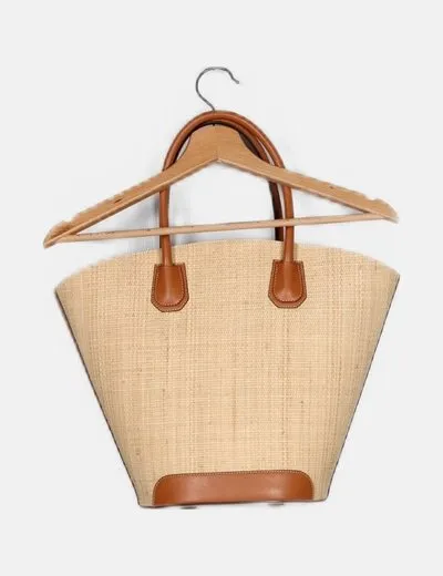 DOUM Bolso beige combinado