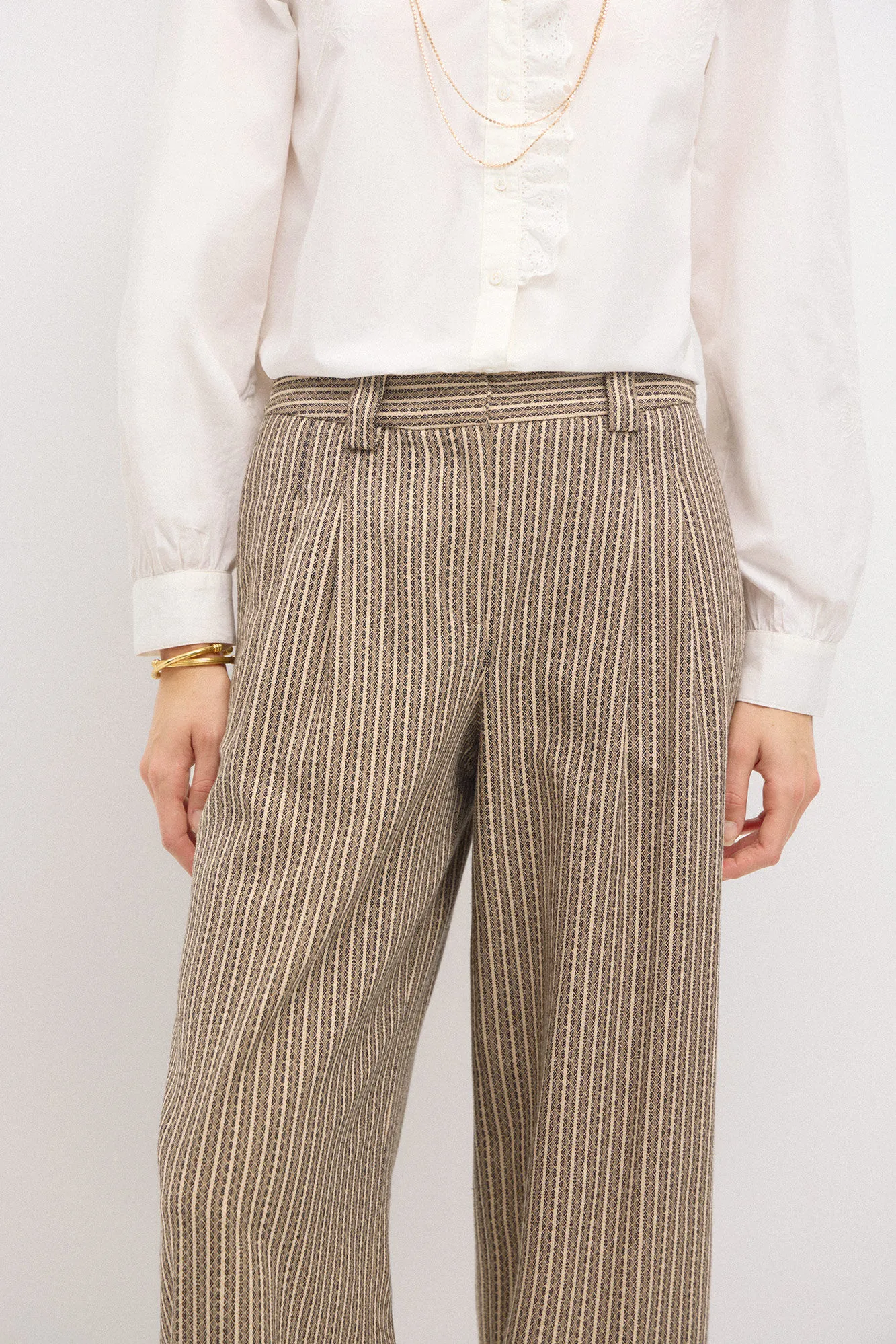 Hoss Intropia Paola. Pantalón amplio de rayas