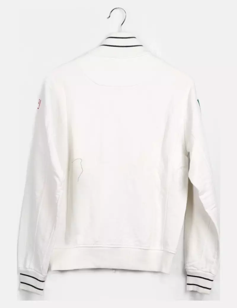 Hydrogen Sudadera blanca cremallera