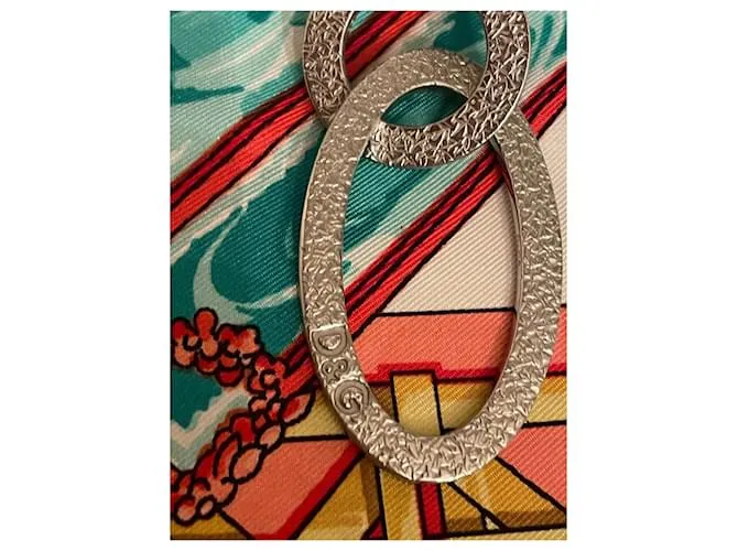 Impresionantes pendientes DOLCE & GABBANA Wisp DJ0823 Geométrico Plata 