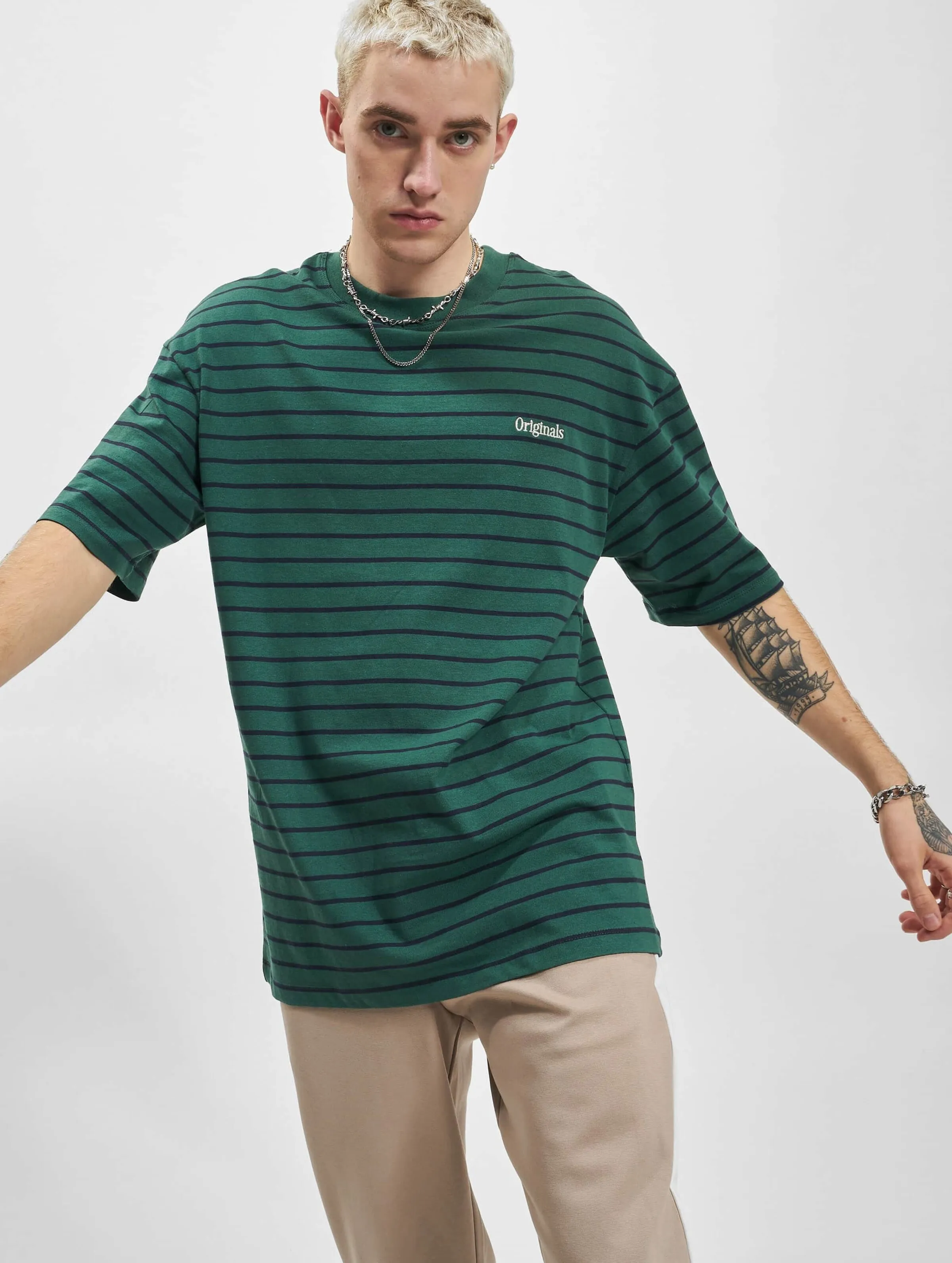Jack & Jones Harlow Stripe Ringer Crew Neck
