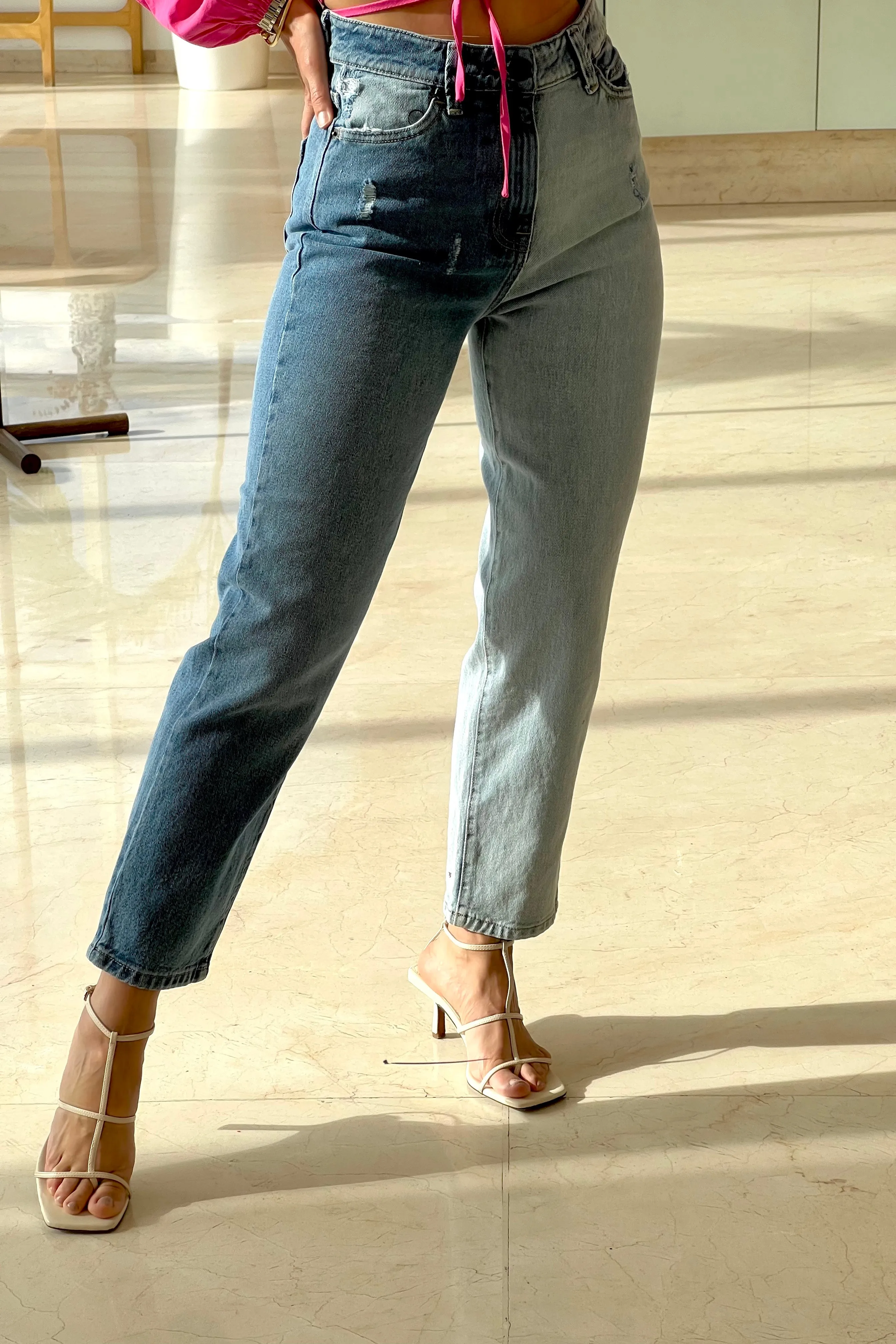 JEANS BICOLOR