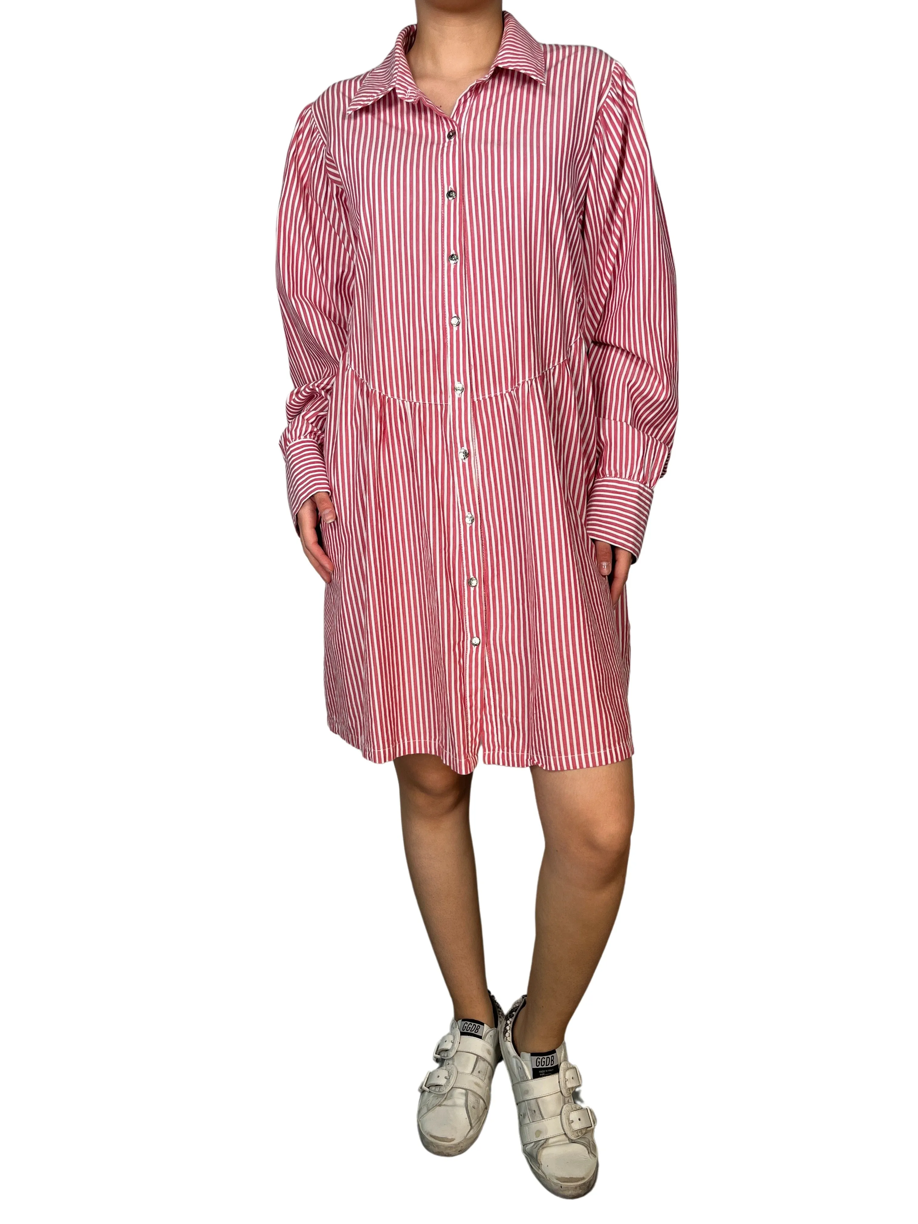 KARYN COO Vestido Camisero Rayas