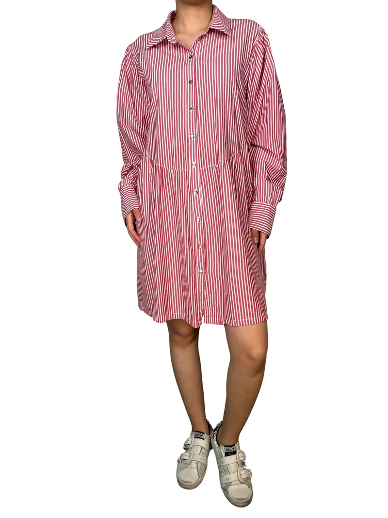 KARYN COO Vestido Camisero Rayas