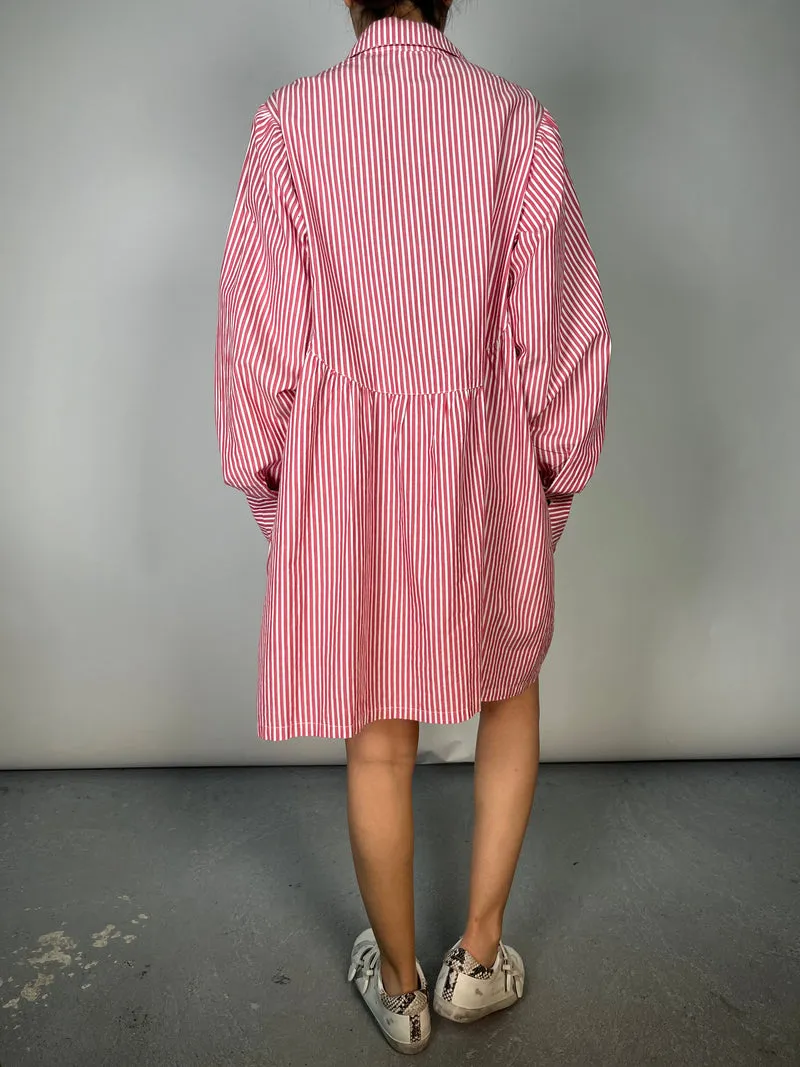 KARYN COO Vestido Camisero Rayas