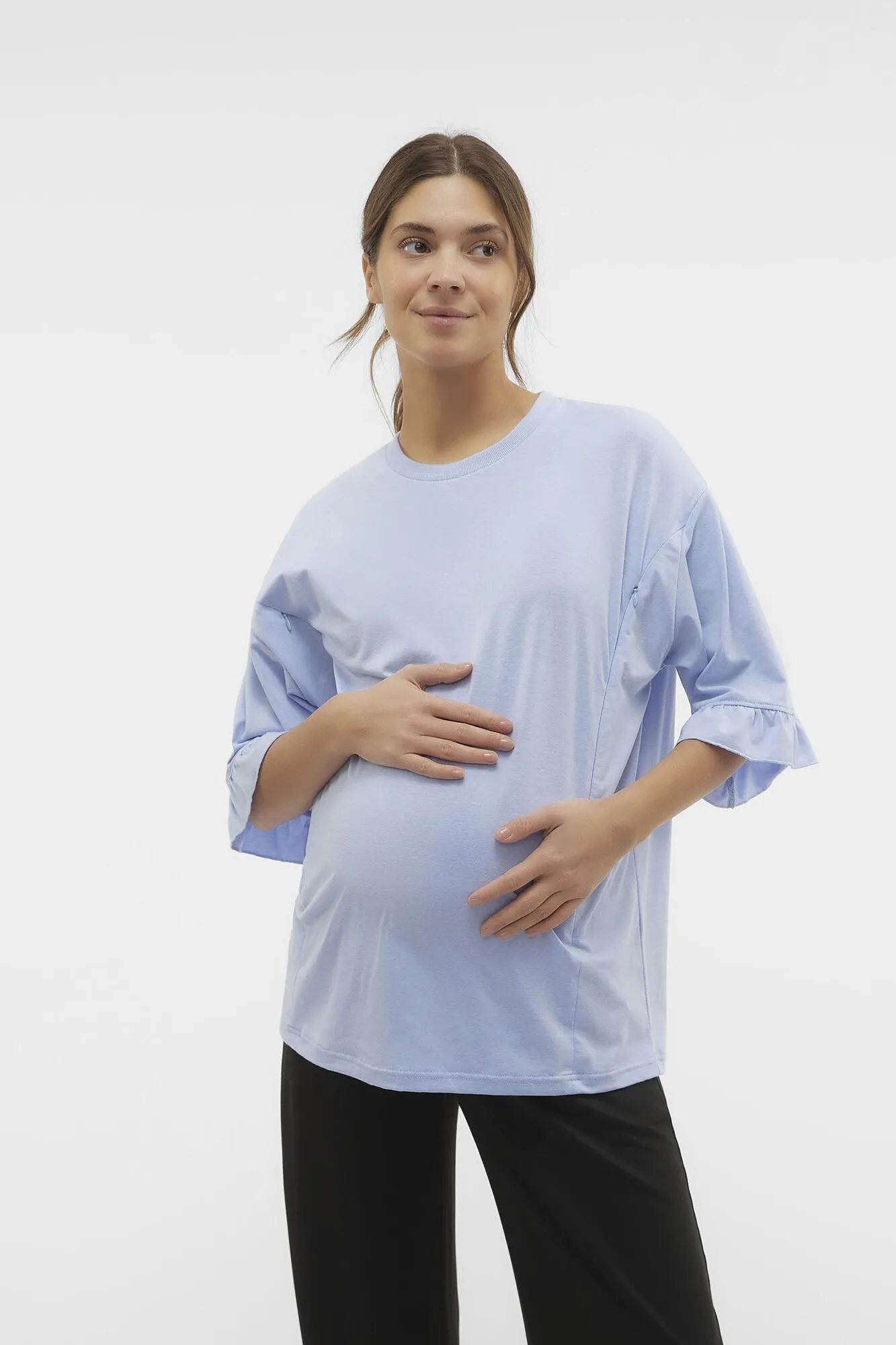 Mamalicious Top de manga 2/4maternity y lactancia