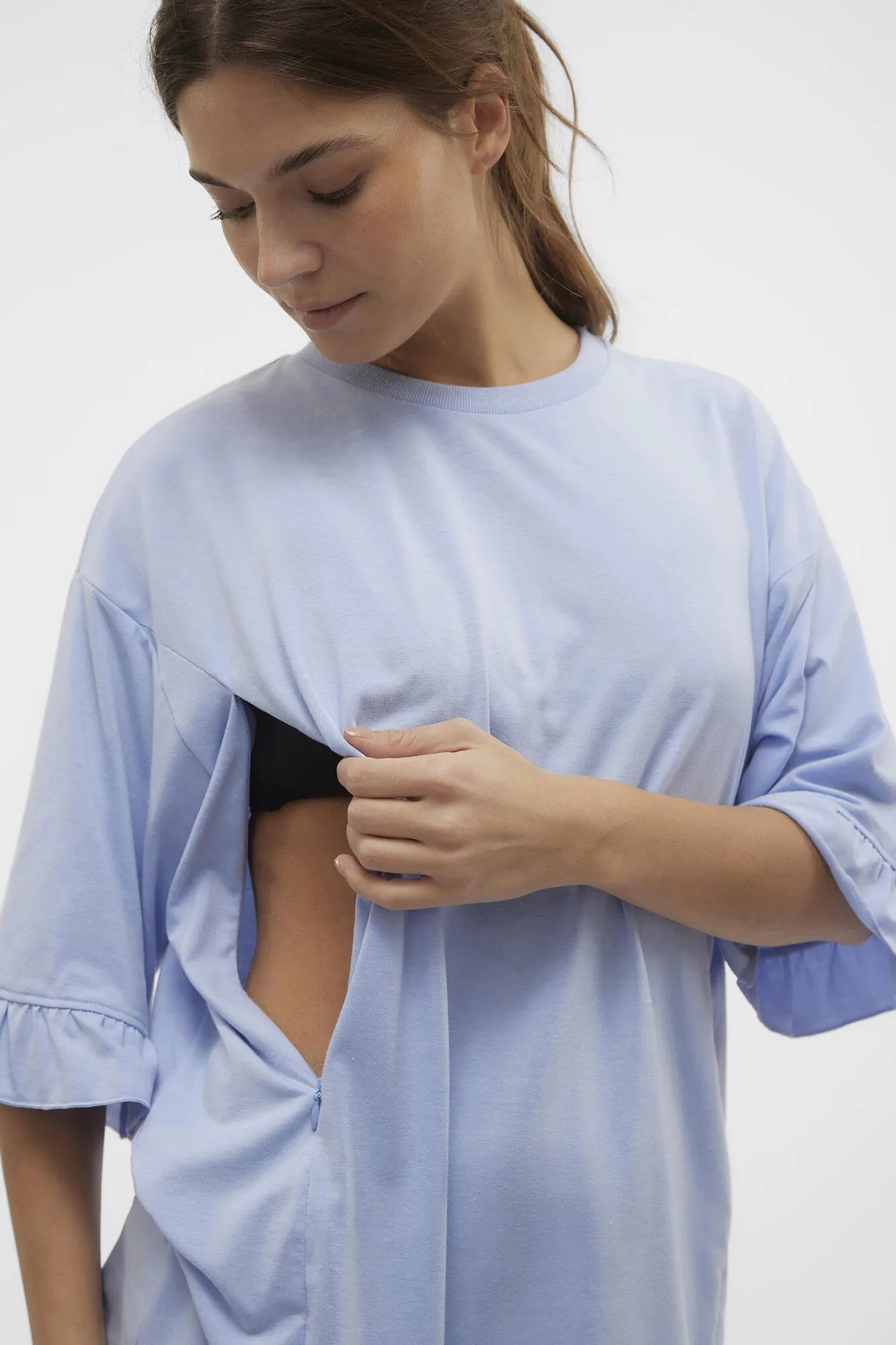 Mamalicious Top de manga 2/4maternity y lactancia
